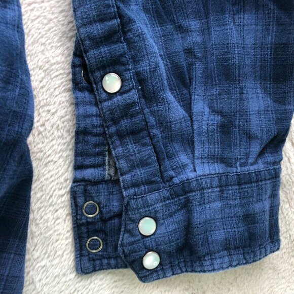 Columbia Mens Shirt Size XXL Long Sleeve Button Up Plaid Flannel Casual Blue - Picture 12 of 15